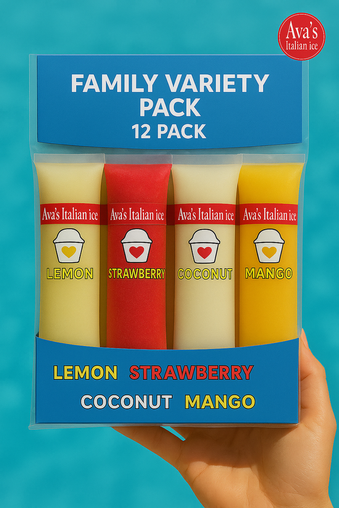 Ava's Freeze Pops | Family Variety Pack (12 pack)